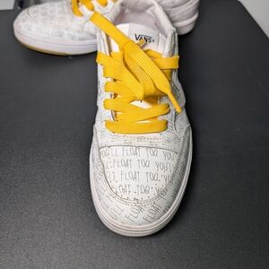 VANS X House Of Terror “IT” White  Skate Shoes size 7.5 in mens  9 women